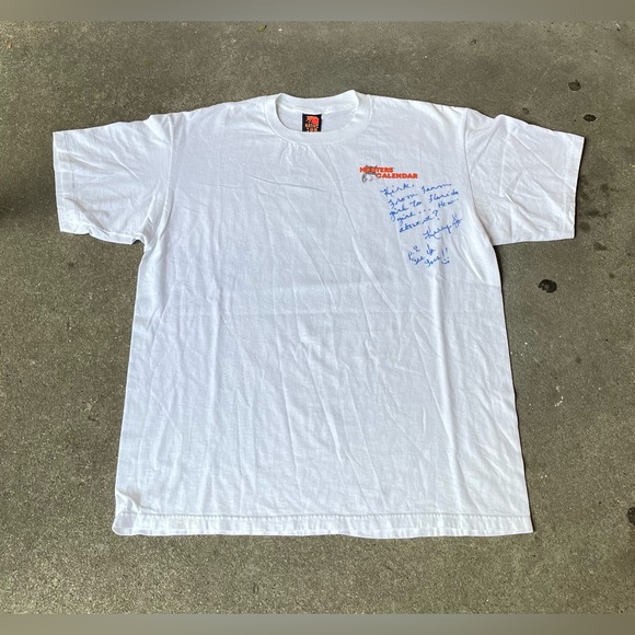 Rare Vintage 1995 Native Sun Signed Hooters Calendars Model T Shirt Size XL - Picture 1 of 6
